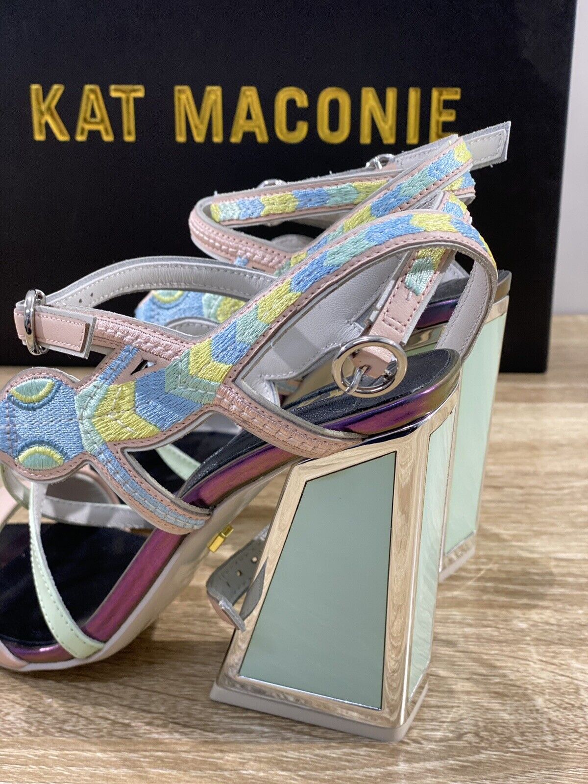 Kat Maconie Sandalo donna main Molly Rosa Verde  multi 36