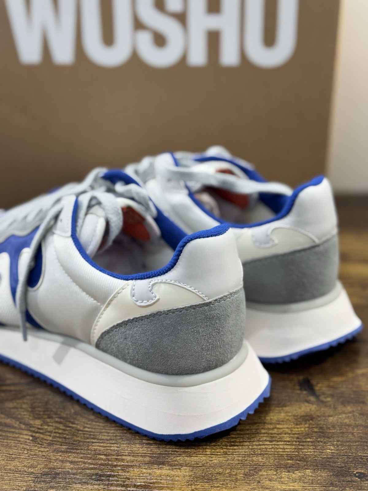 Wushu Ruyi Sneaker Uomo Casual Bianco Azzurro 41