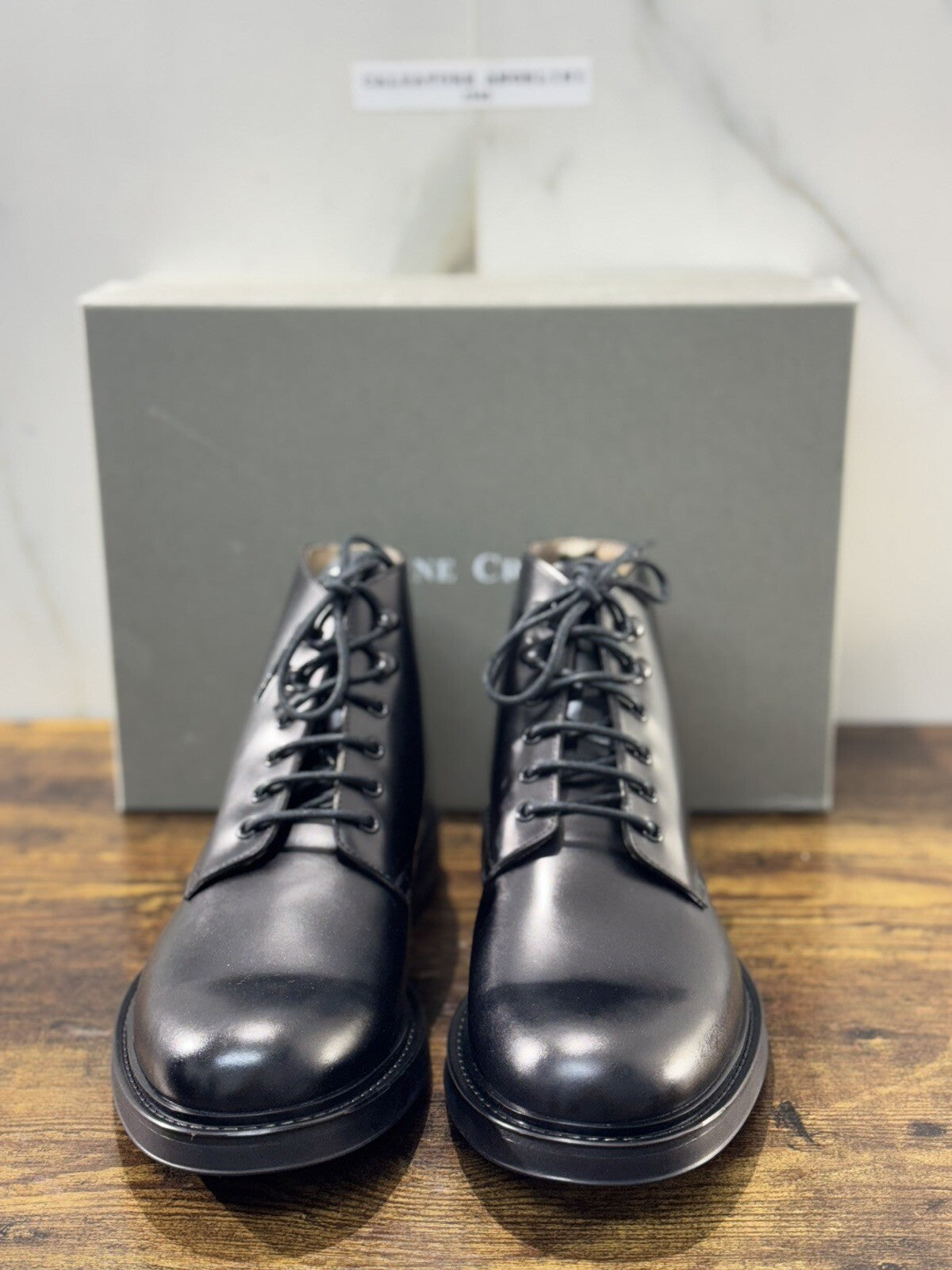 Officine Creative Polacco  Uomo Uniform   Pelle Nera    Luxury Men Boot 42.5
