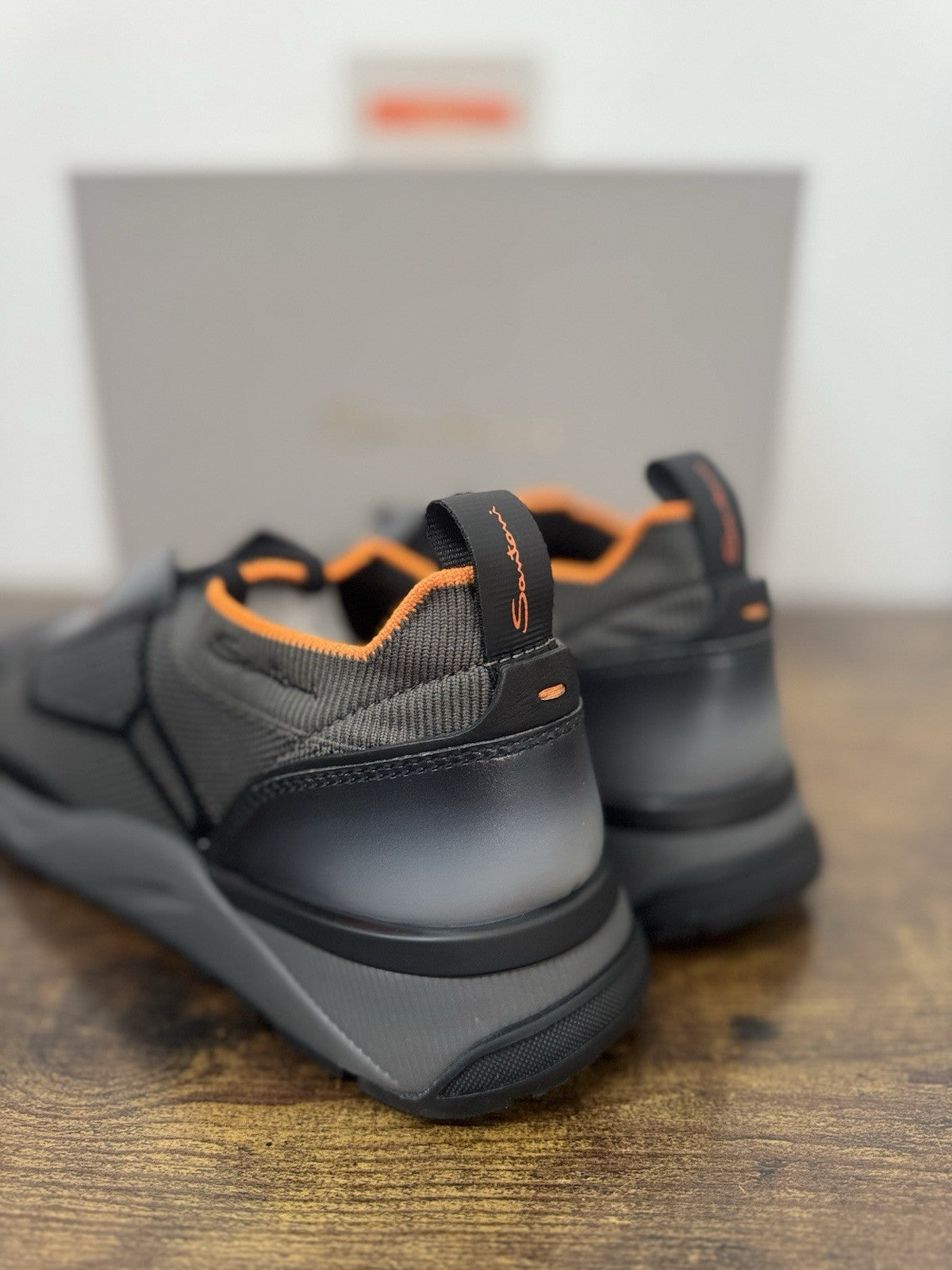 Santoni Innova Sneaker Pelle E Tessuto    Casual Luxury Santoni Scarpa Uomo 42