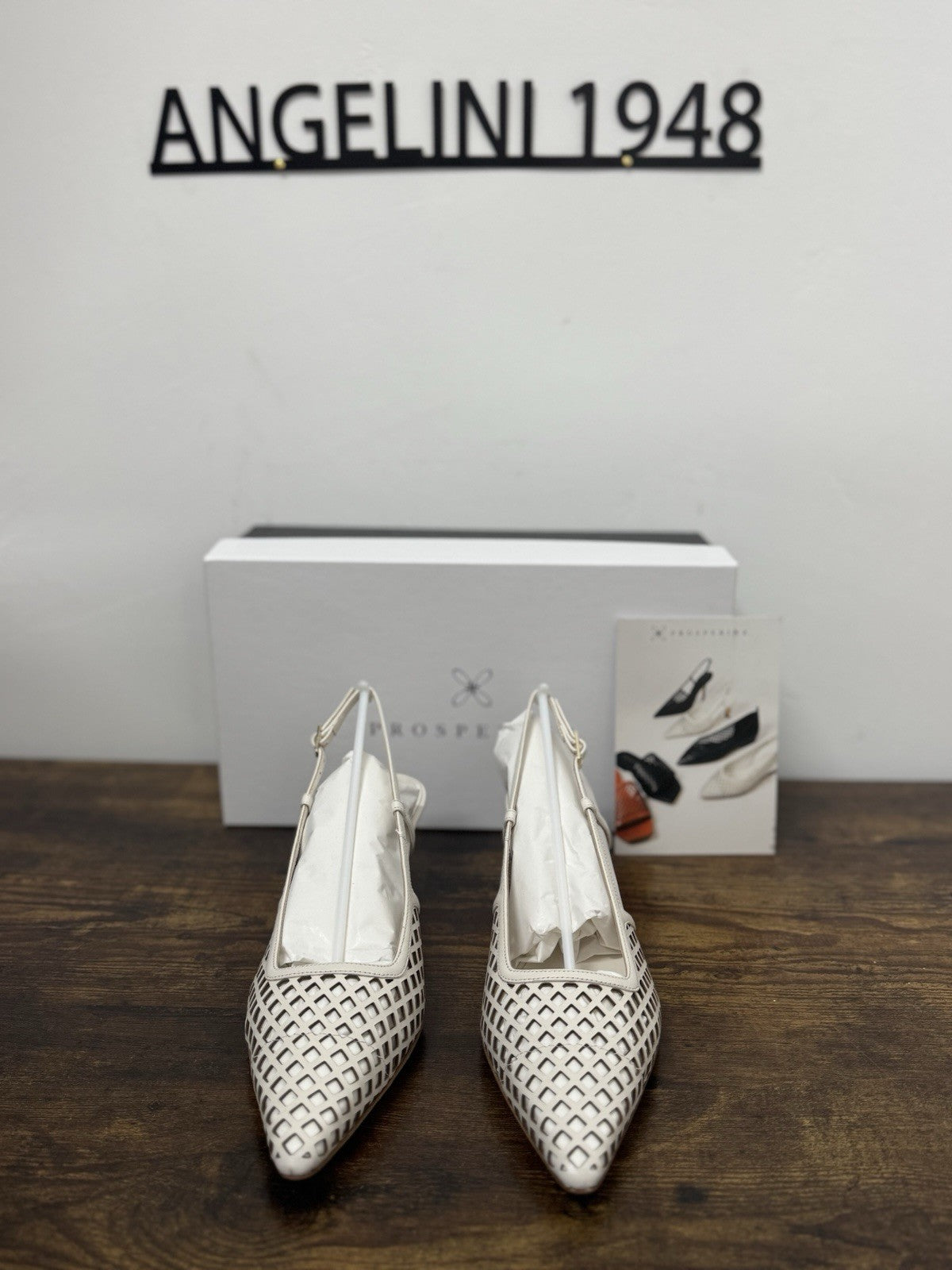 Prosperine Sling Back Pelle Bianca Traforata   Casual Prosperine Donna 38
