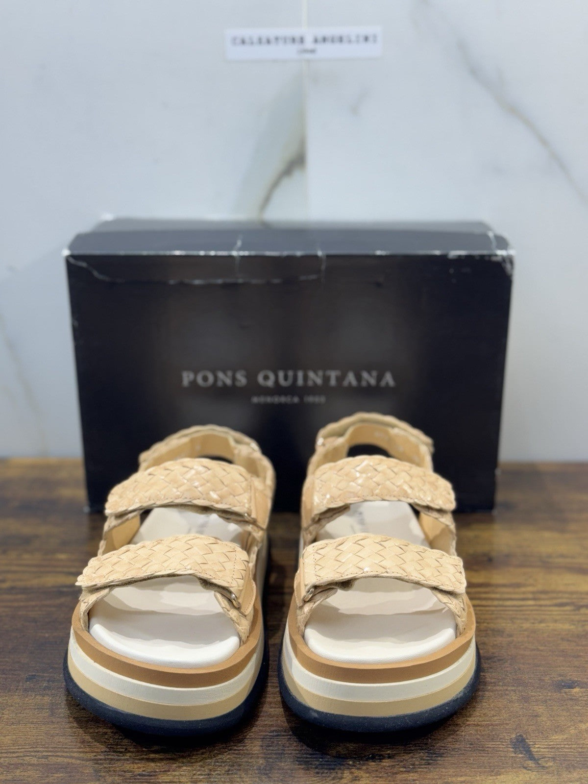 Pons Quintana Sandalo   Pelle Beige   Casual Pons Quintana Donna 37