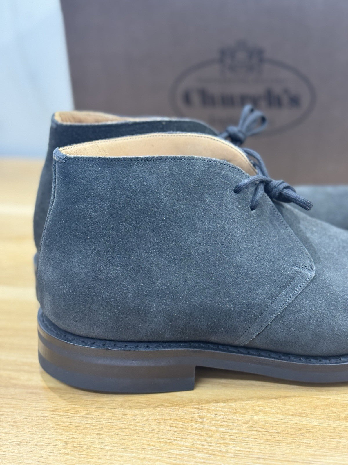 Church’s Ryder 3 81 Polacchino Suede Hematite Luxury Church’s Uomo 40.5