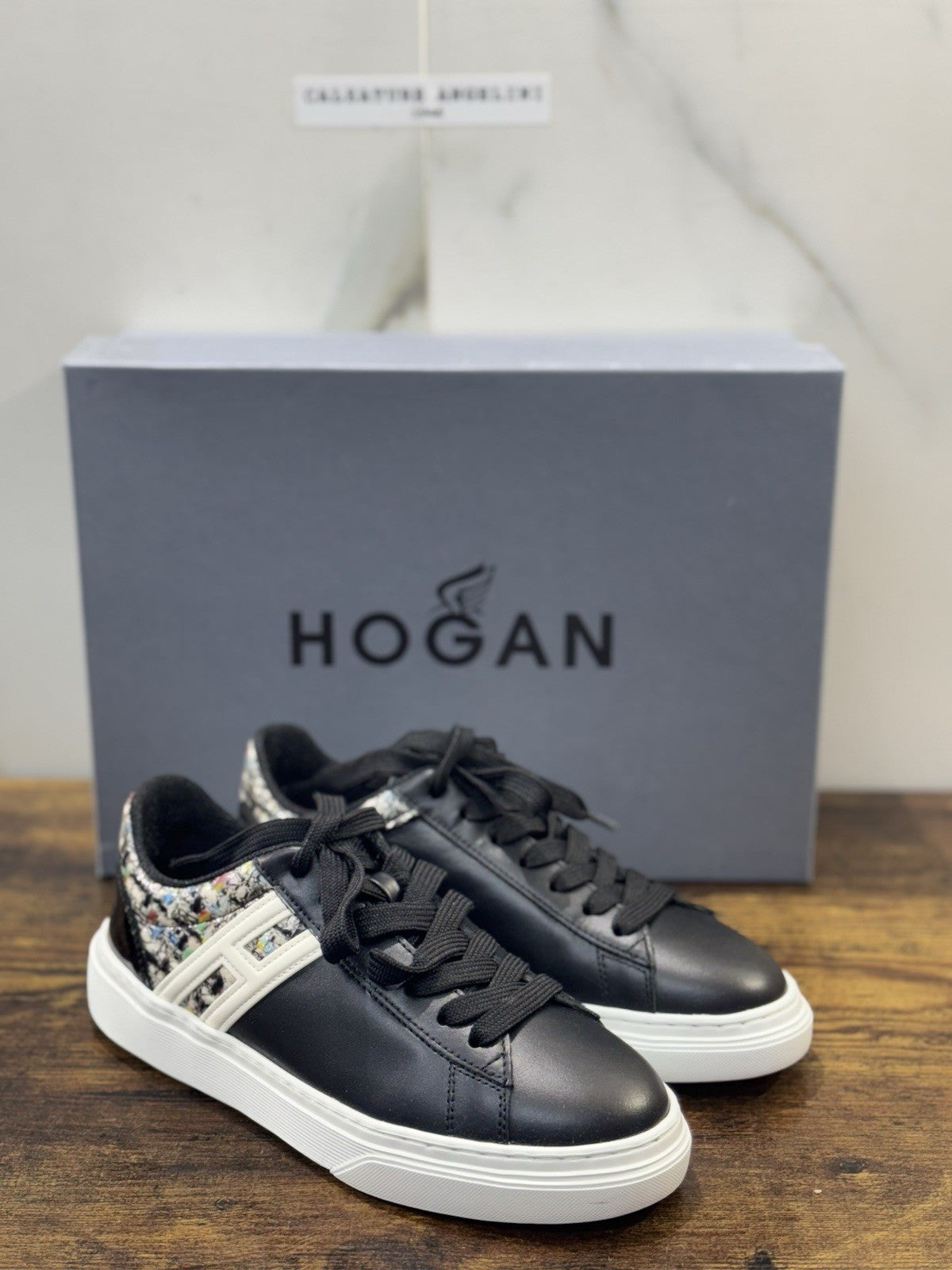 Hogan H365  Sneaker Pelle Nera   Casual Hogan Donna 35