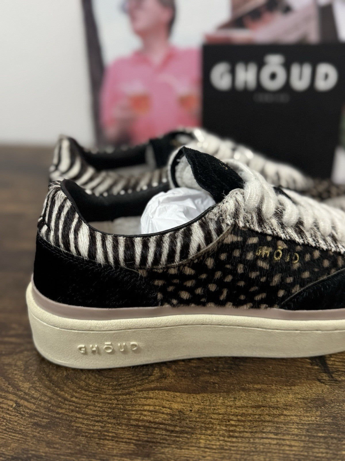 Ghoud Venice Sneaker Pelle Nero Cavallino  Causal Scarpa Ghoud Donna 38