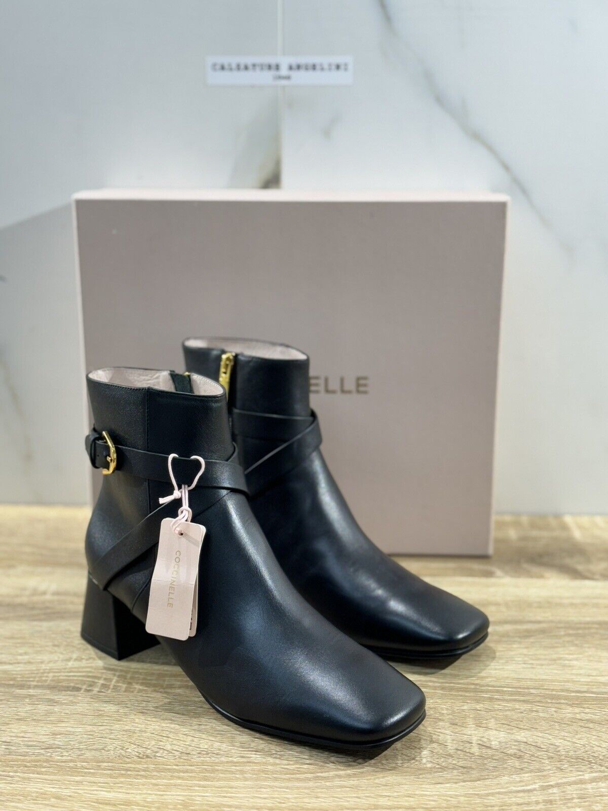 Coccinelle Stivaletto Donna Pelle Nera Con Tacco Luxury Coccinelle Woman Boot 40