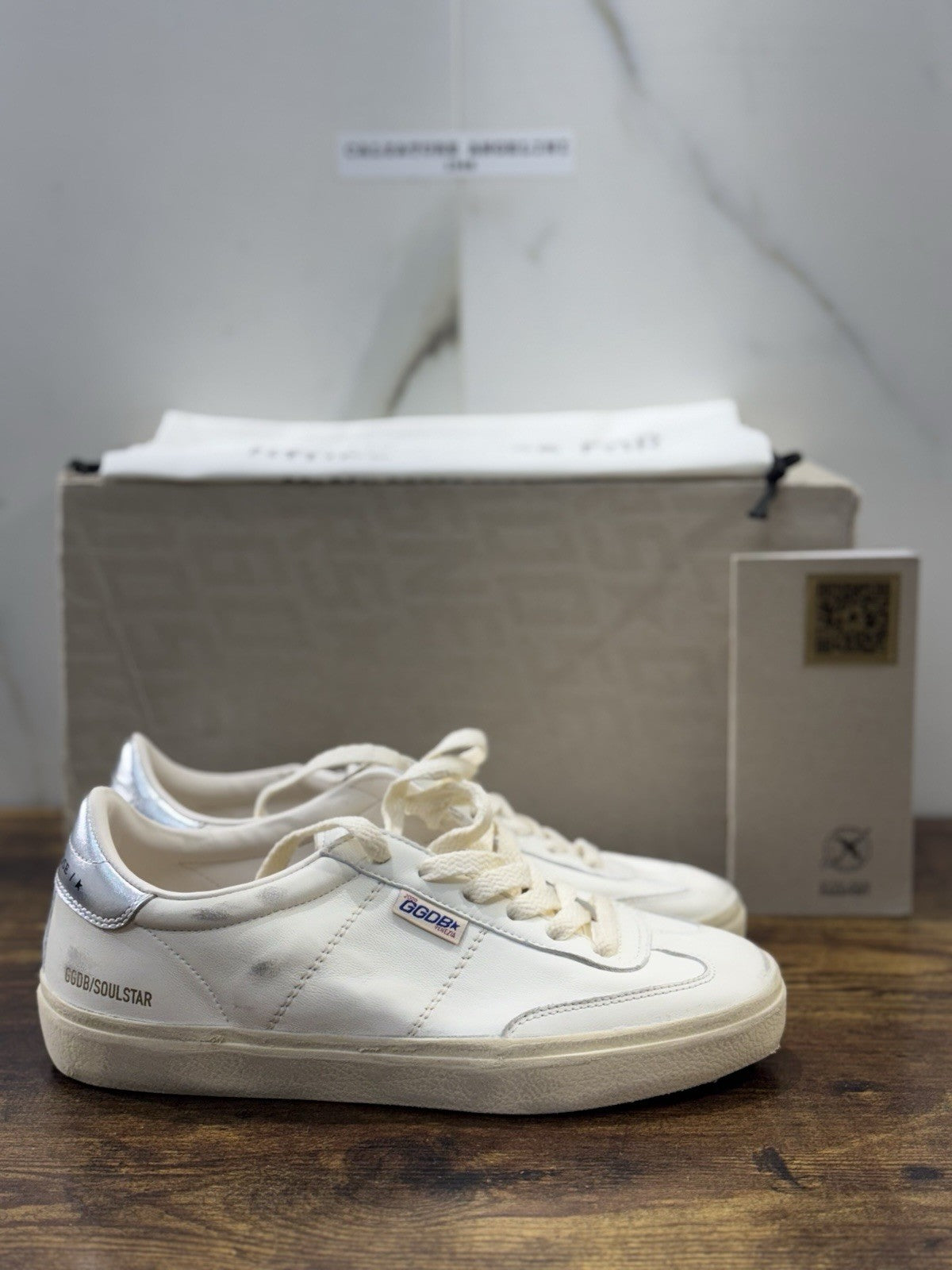 Golden Goose Soulstar Pelle Bianca Silver  Luxury Sneaker Golden Goose Donna 38
