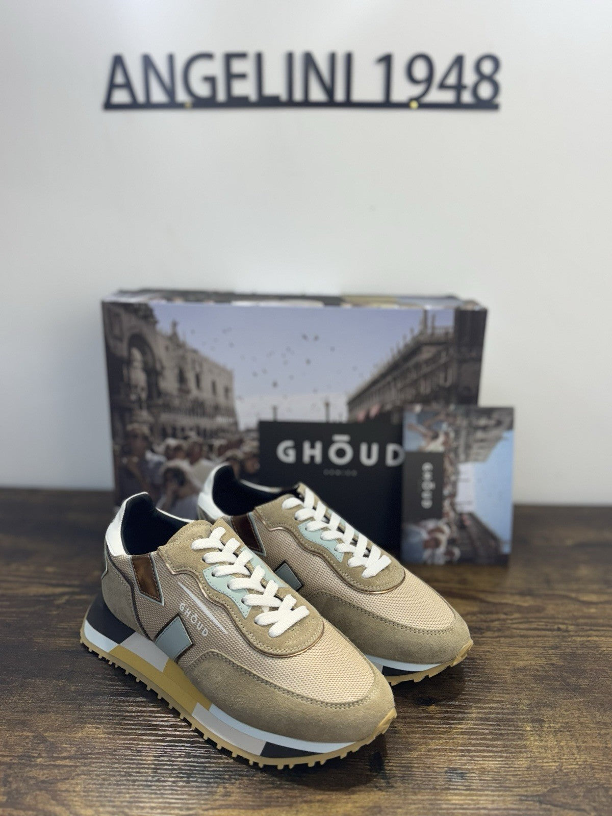 Ghoud Sneaker Donna Rush  Pelle Beige   Casual Woman Sneaker 35