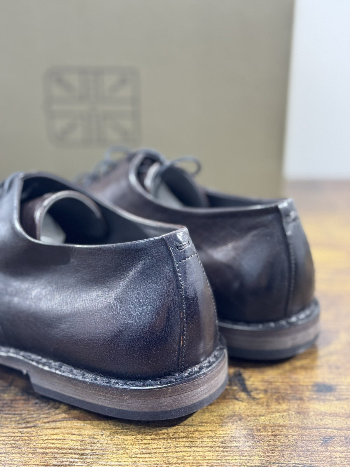 Pantanetti Scarpa   Uomo Derby Pelle   Luxury Handmade Pantanetti Men Shoes 44