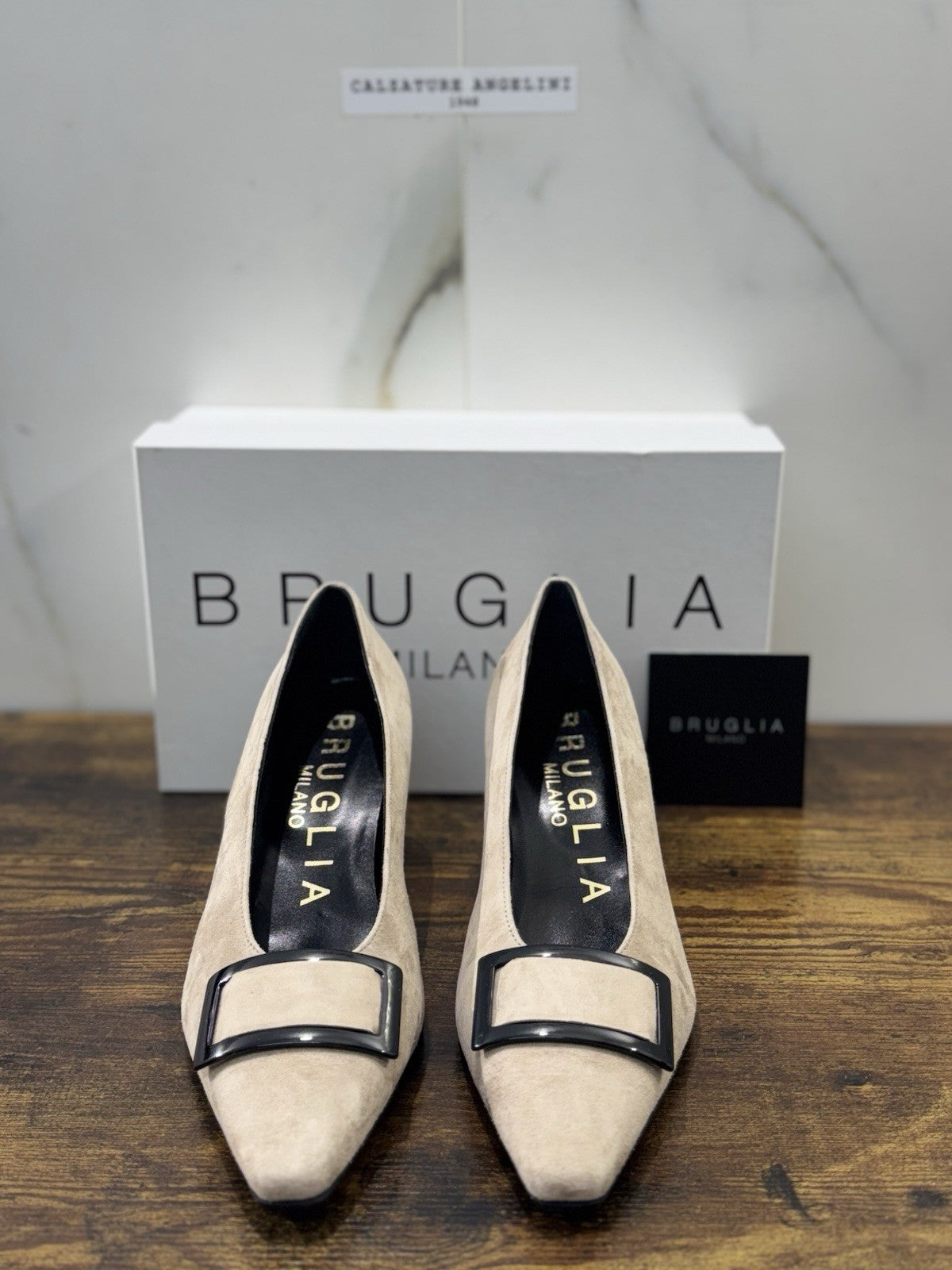 Bruglia Milano Décolleté  Beige ’  Pelle  Top Quality Scarpe Donna 41