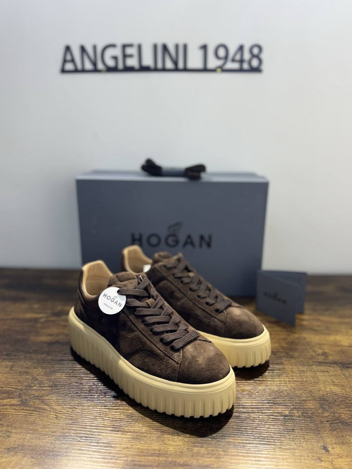 Hogan H Stripes Suede Marrone Memory Foam Casual Hogan Donna 36.5