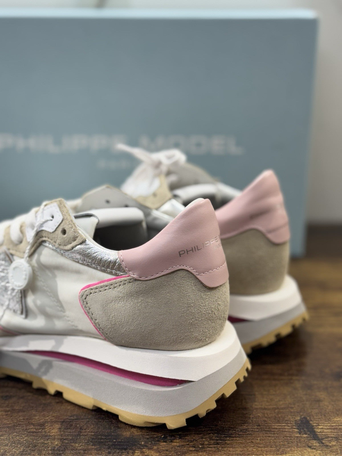 Philippe Model Paris Tropez   Sneaker Pelle Bianca   Donna 40