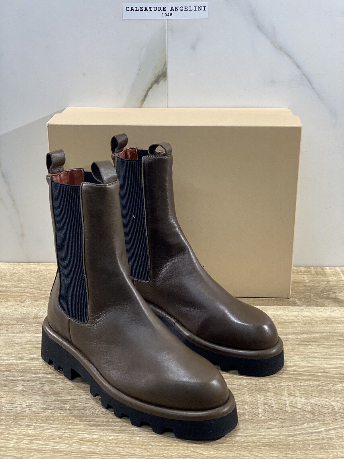 Lorena Paggi Chelsea Boot donna 22253 pelle Military luxury boot Fur 39