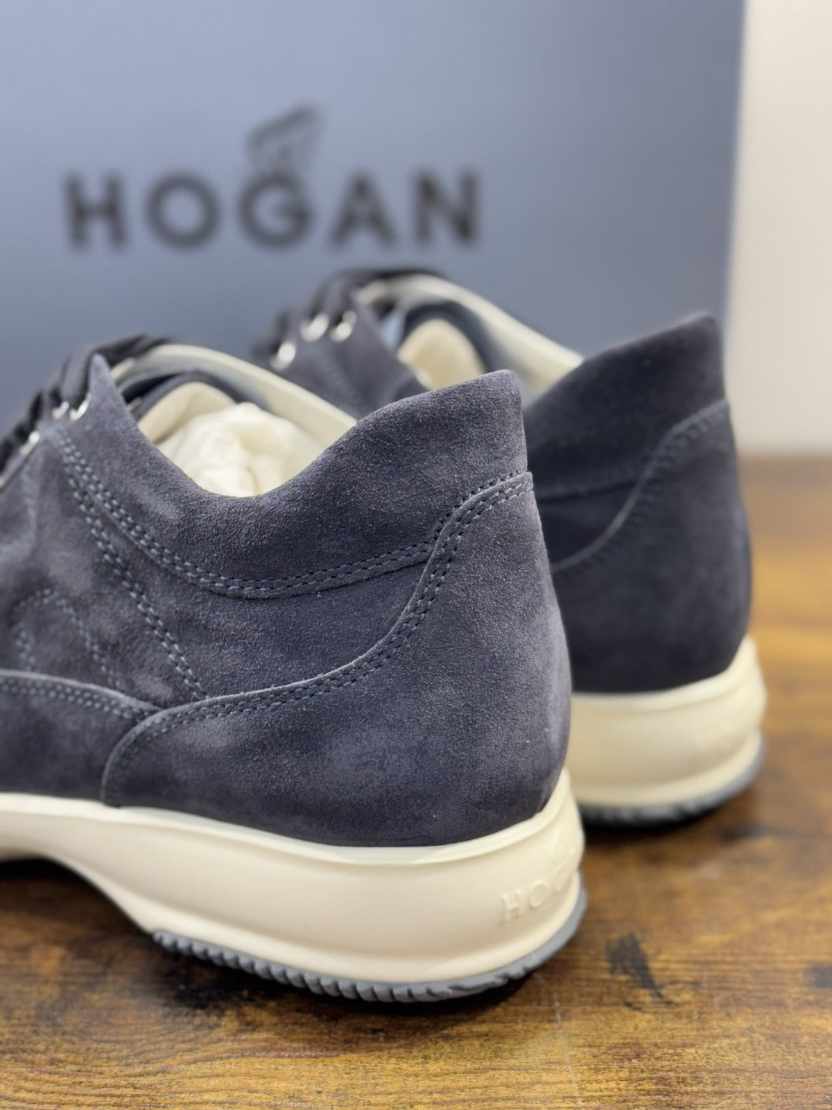 hogan interactive Sneaker Pelle Suede Blu  Uomo 42.5