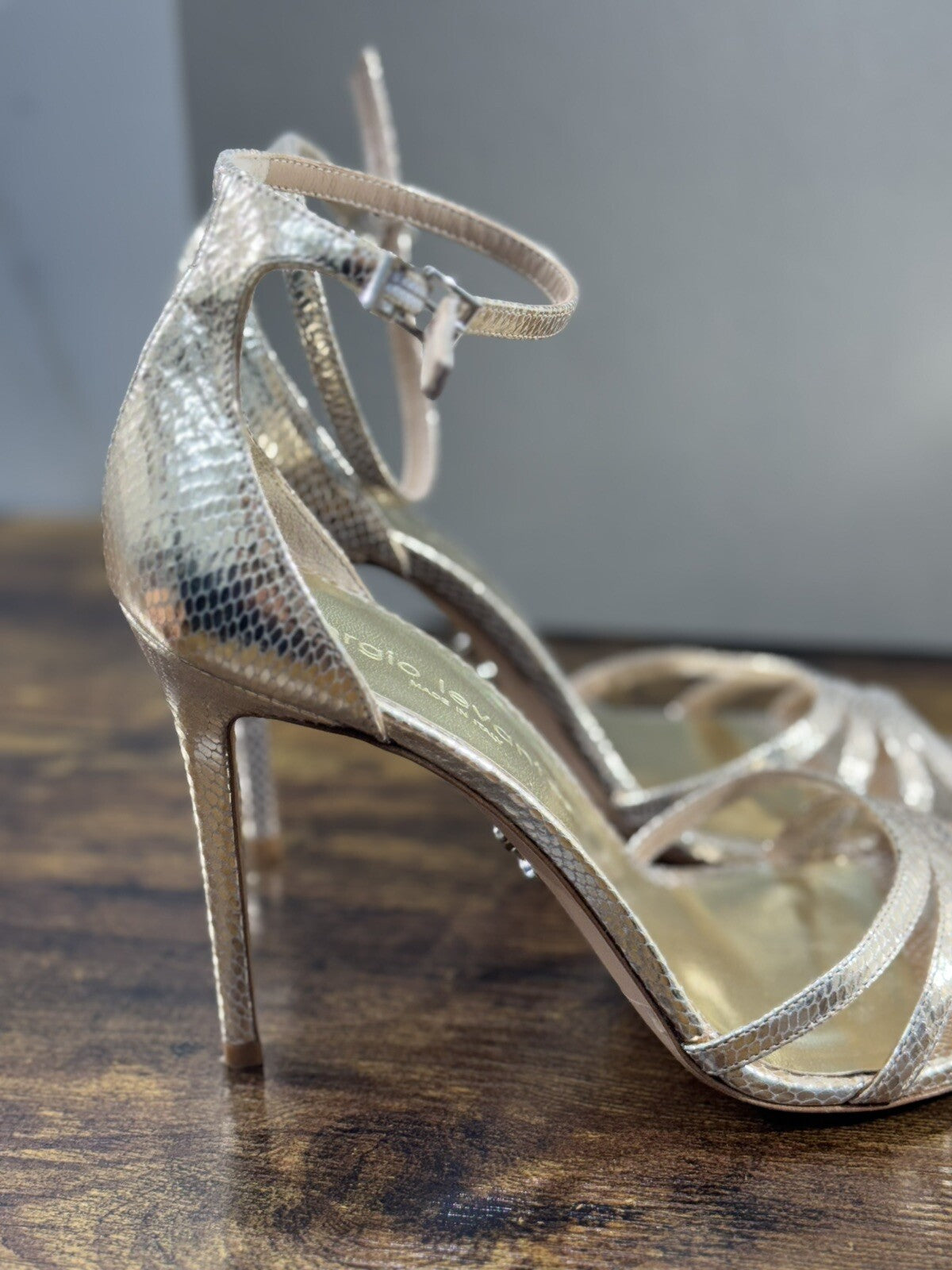 Sergio Levantesi Sandalo Donna Rumba    Platino    Luxury Woman Sandal 41