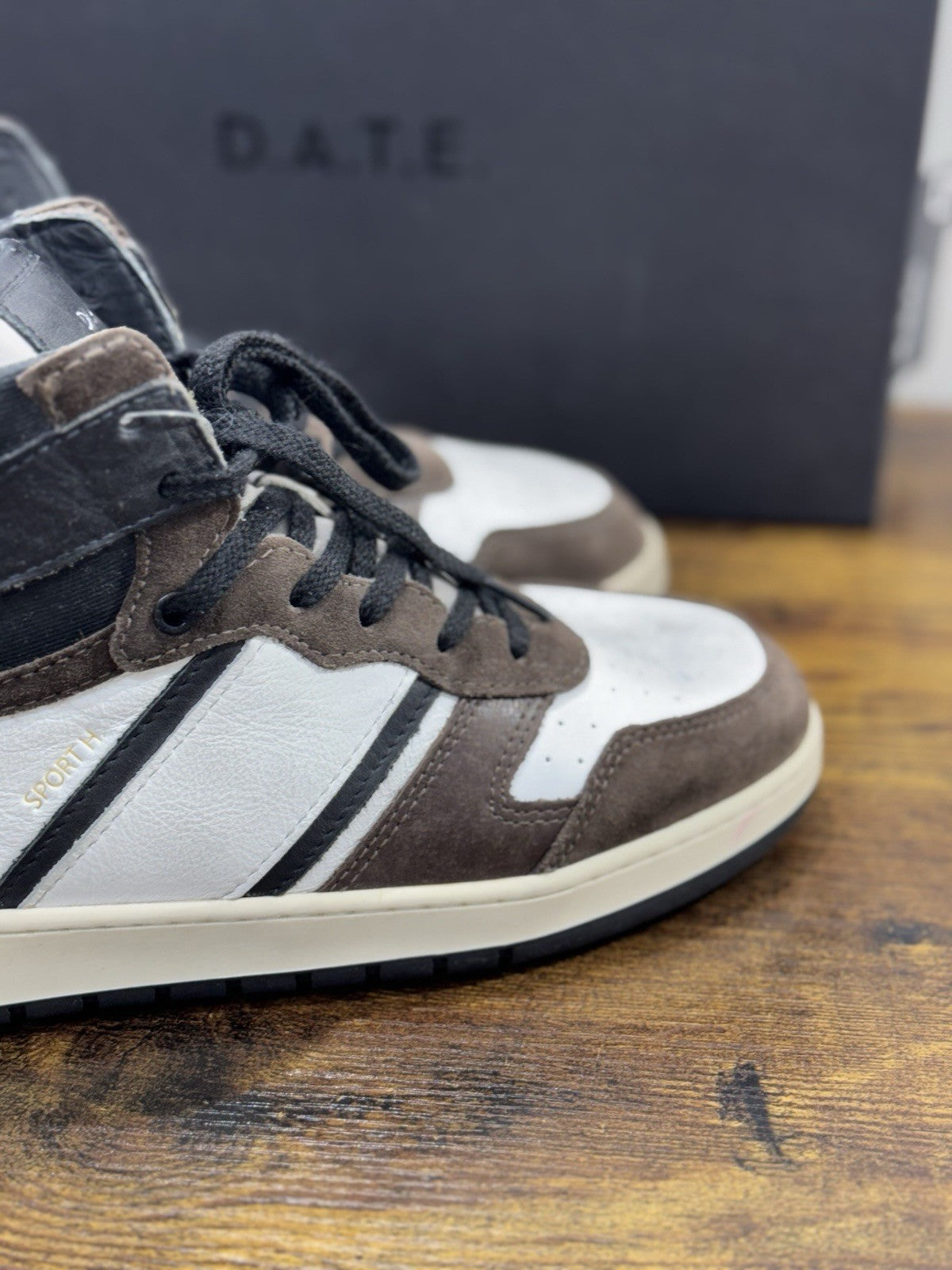 D.A.T.E Sport High Vintage   sneaker Pelle T Moro  Casual Shoes Uomo 40