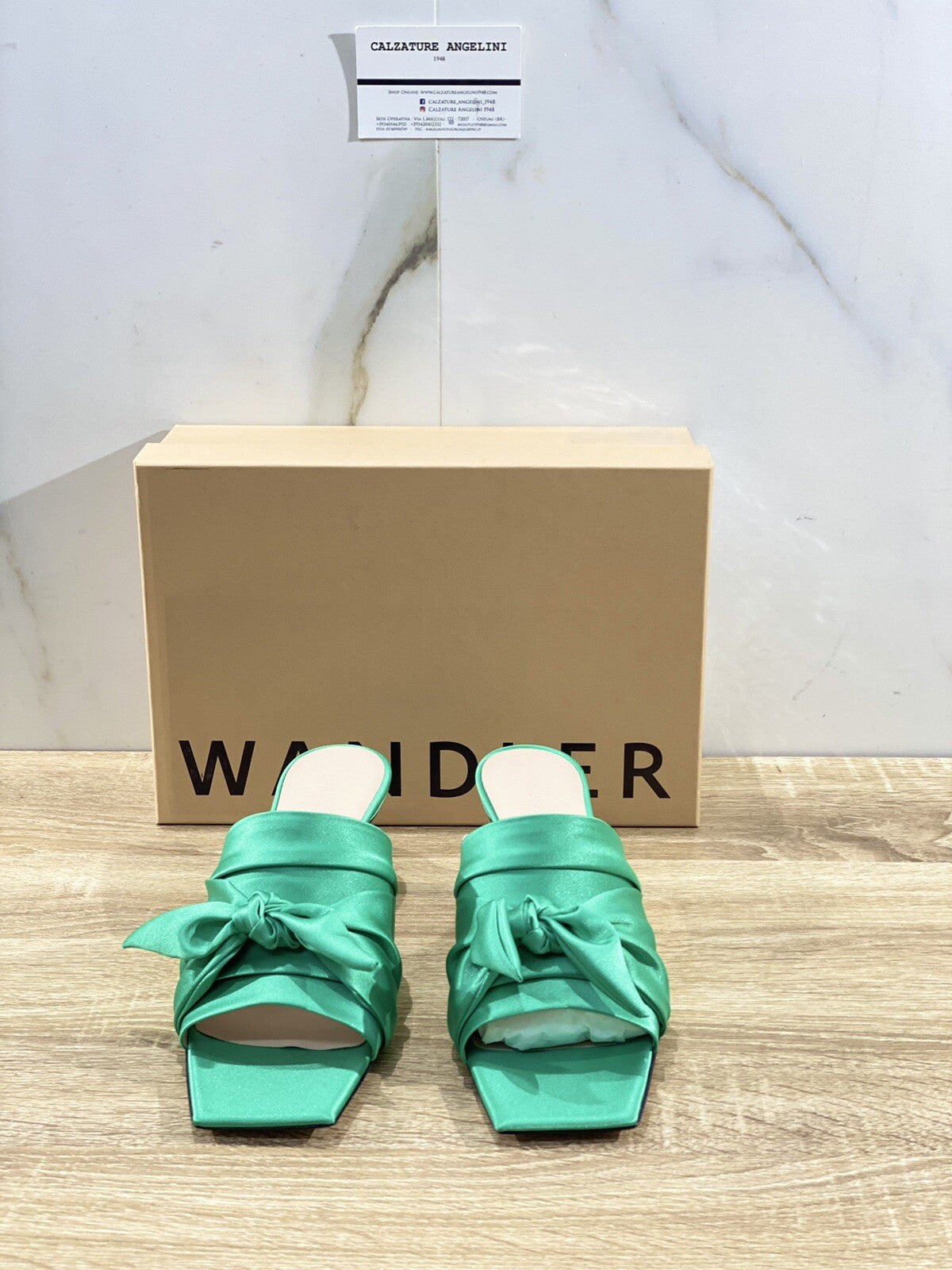 Wandler Sandalo Donna Isa Slipper Satin Seta Luxury Woman Sandal 37