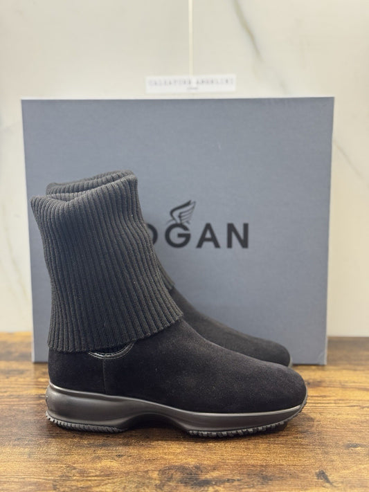 Hogan Interactive Stivaletto Lana Suede Nero        Casual Hogan Donna 39