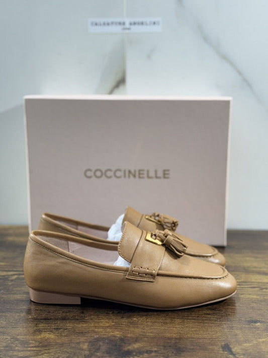 Coccinelle  Mocassino   Donna Pelle Cuoio    Luxury Coccinelle Woman  Casual  38