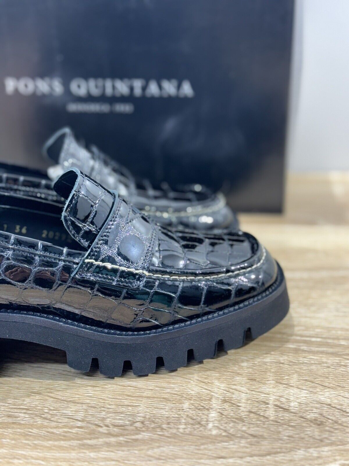 Pons Quintana Mocassino Donna Pelle Nero Extra Light Casual Loafer 37