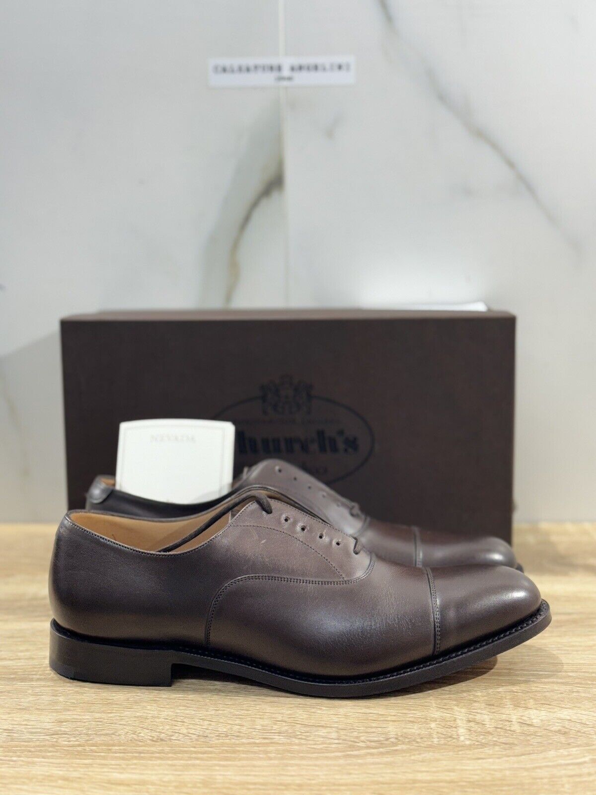 Church’s Dubai Pelle Ebony Fondo Cuoio Luxury Church’s Men Shoes 41