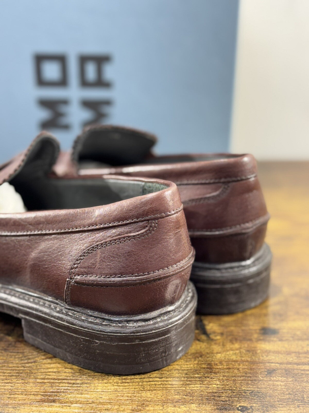 Moma Mocassino Uomo Pelle Cusna Ebano     luxury moma men shoes 42.5