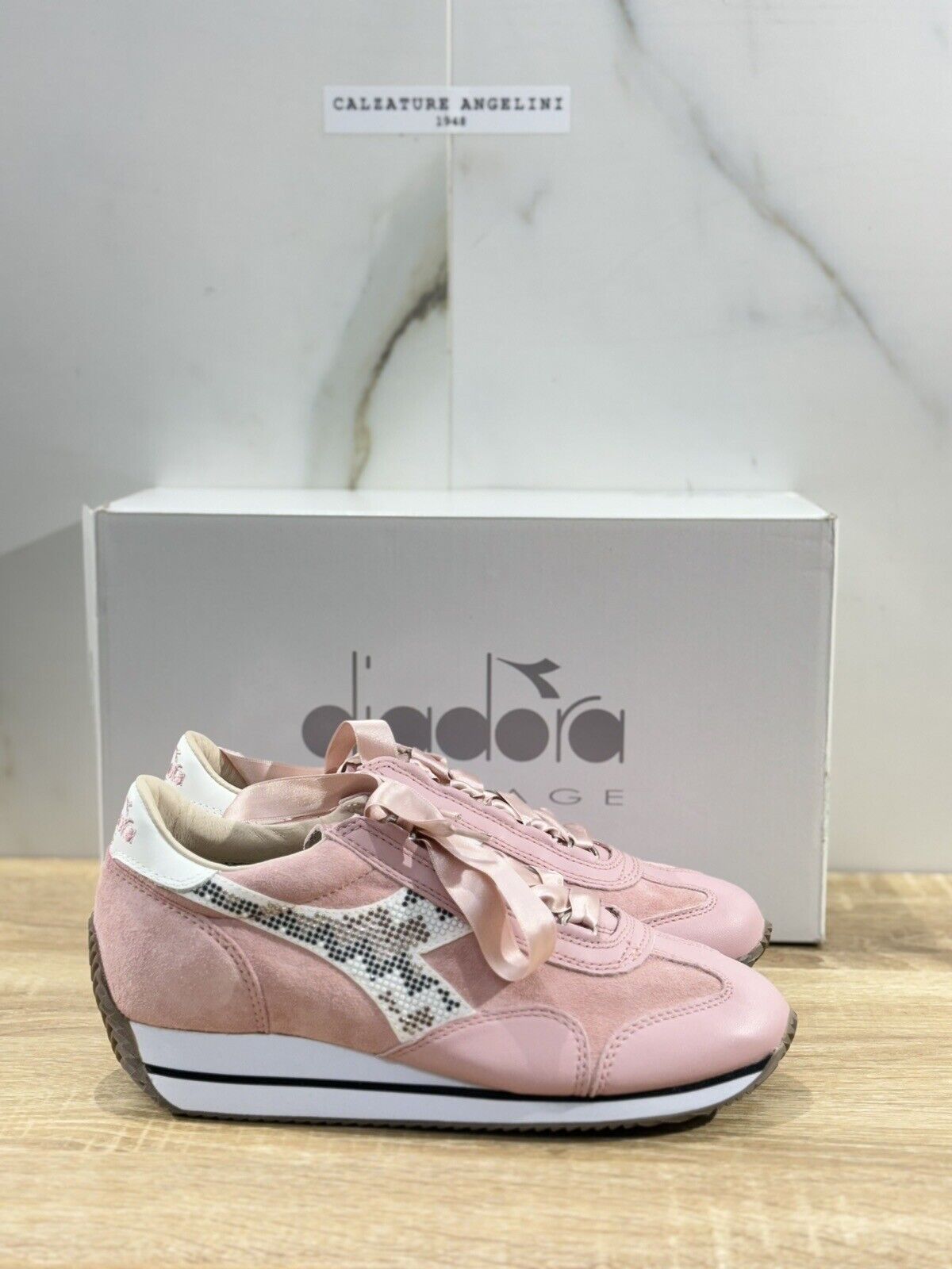 Diadora Heritage Sneaker donna  Equipe w HH Pearls Pelle Rosa Limited 38