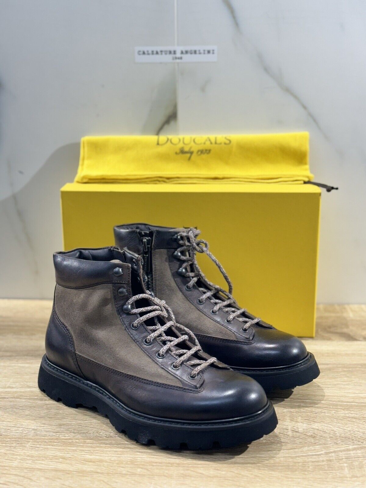 Doucal’s Mountain  Boot   Pelle Espresso       Luxury Men Doucal’s Shoes 41.5