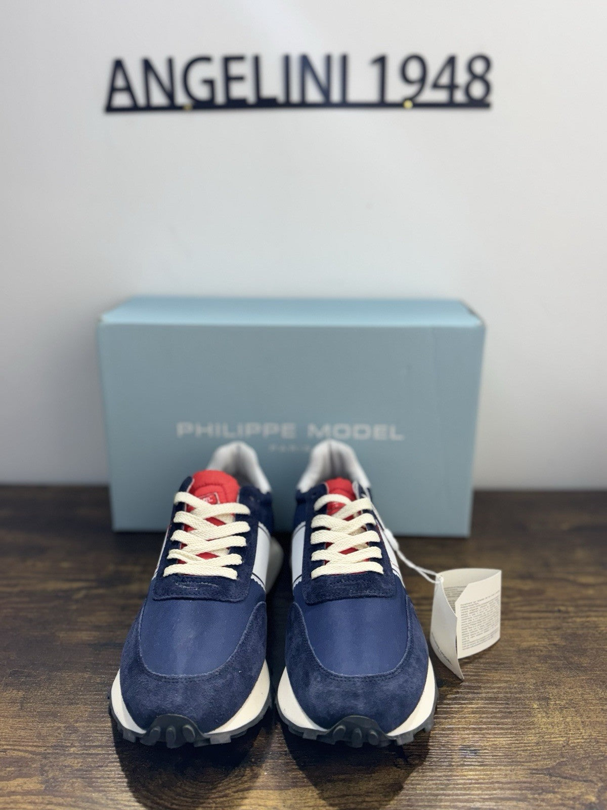 Philippe Model Tour Low Sneaker Pelle Blu     Casual Uomo 42