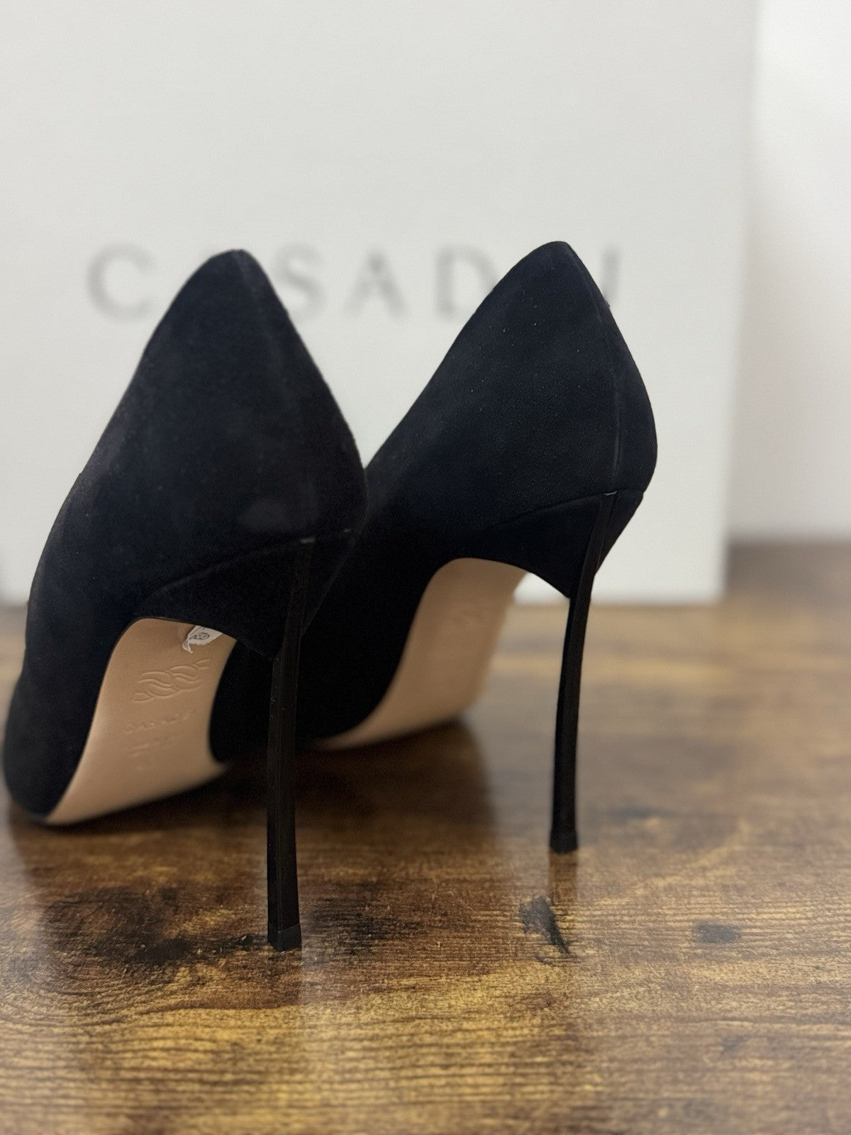 Casadei Decollete’ Icon Suede Nero Blade Casadei Donna 40