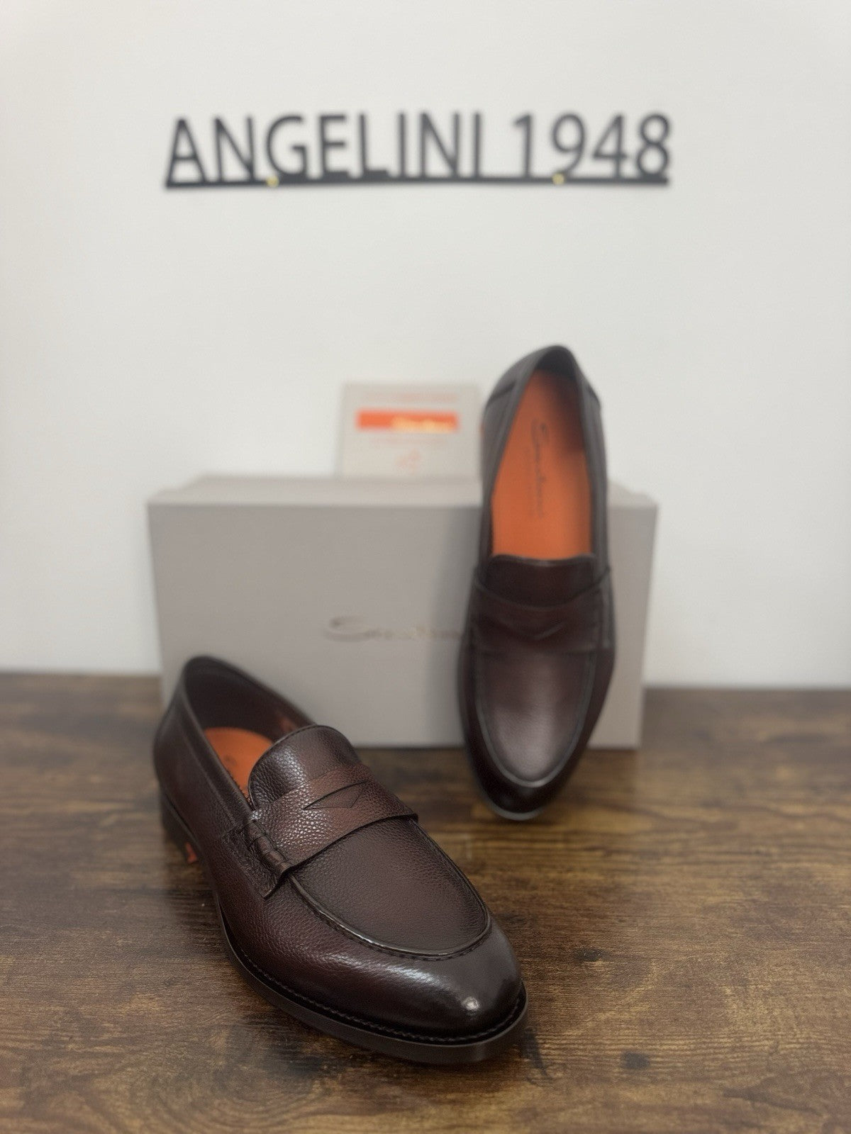 Santoni Mocassino Goodyear  Pelle  Marrone  Luxury Scarpa Santoni Uomo 42.5