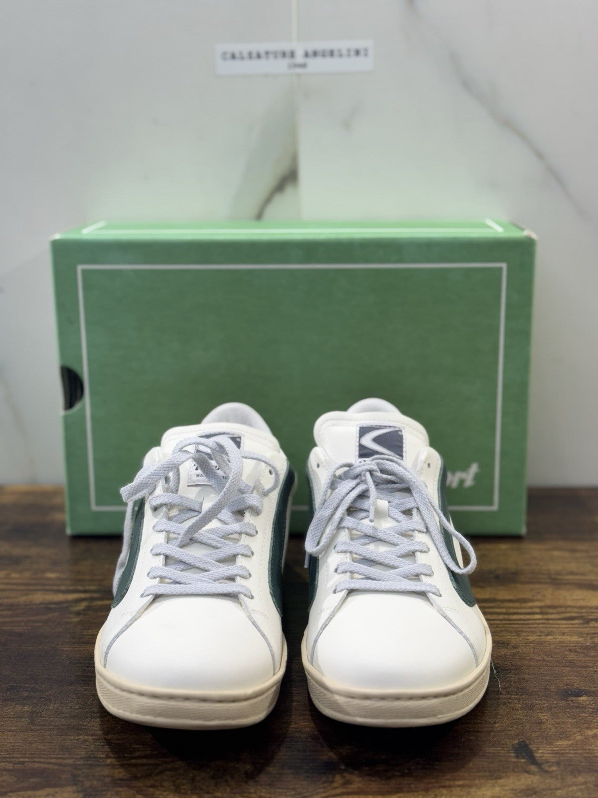 Valsport Tournament    Sneaker Pelle Bianca Verde Casual  Uomo 39