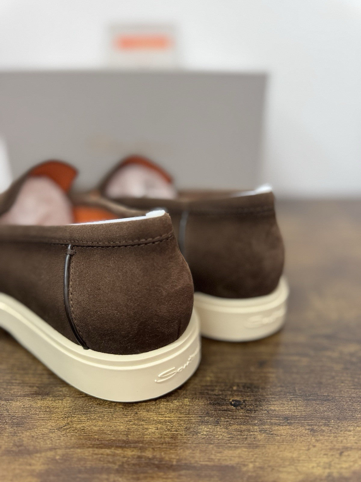 Santoni Mocassino Summer Walk Suede Brown Casual Santoni Uomo 46