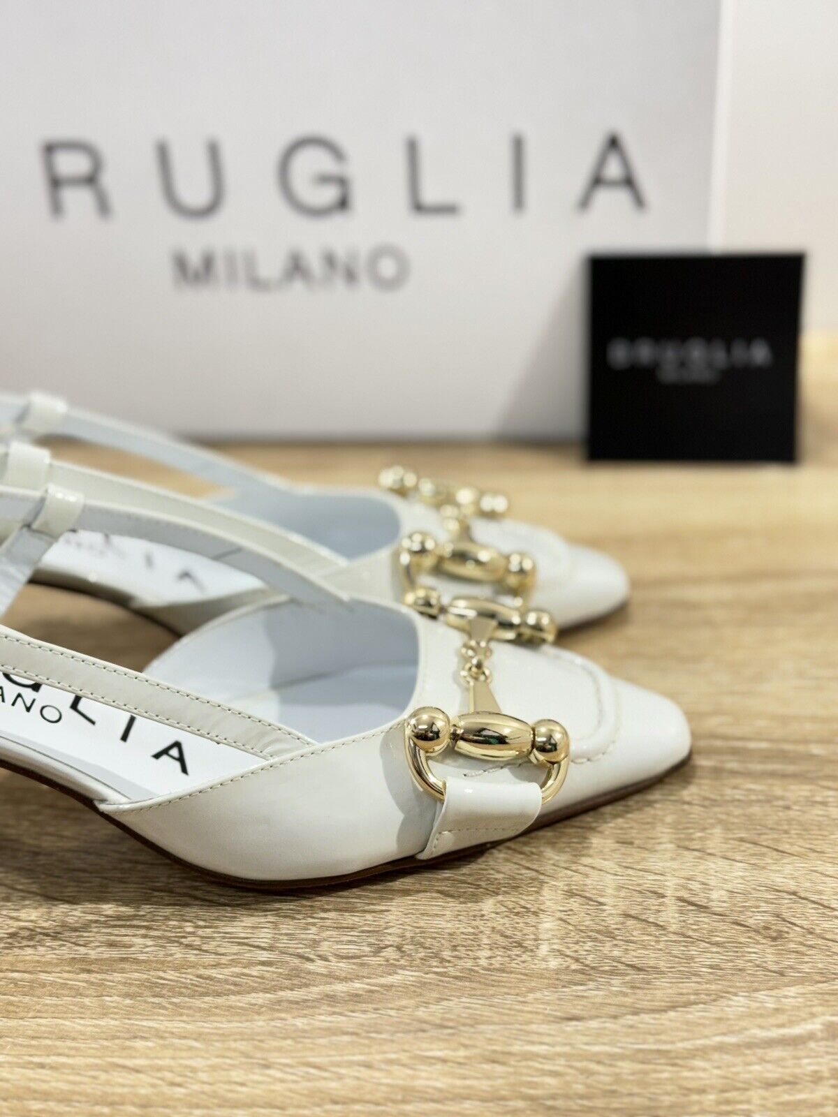 Bruglia Milano Slingback  Donna Bianca  Luxury Casual Sandal  Handmade 36