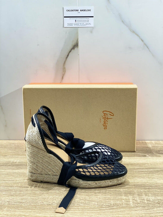 Castaner Espadrilles donna zeppa Nera Forata  casual 39