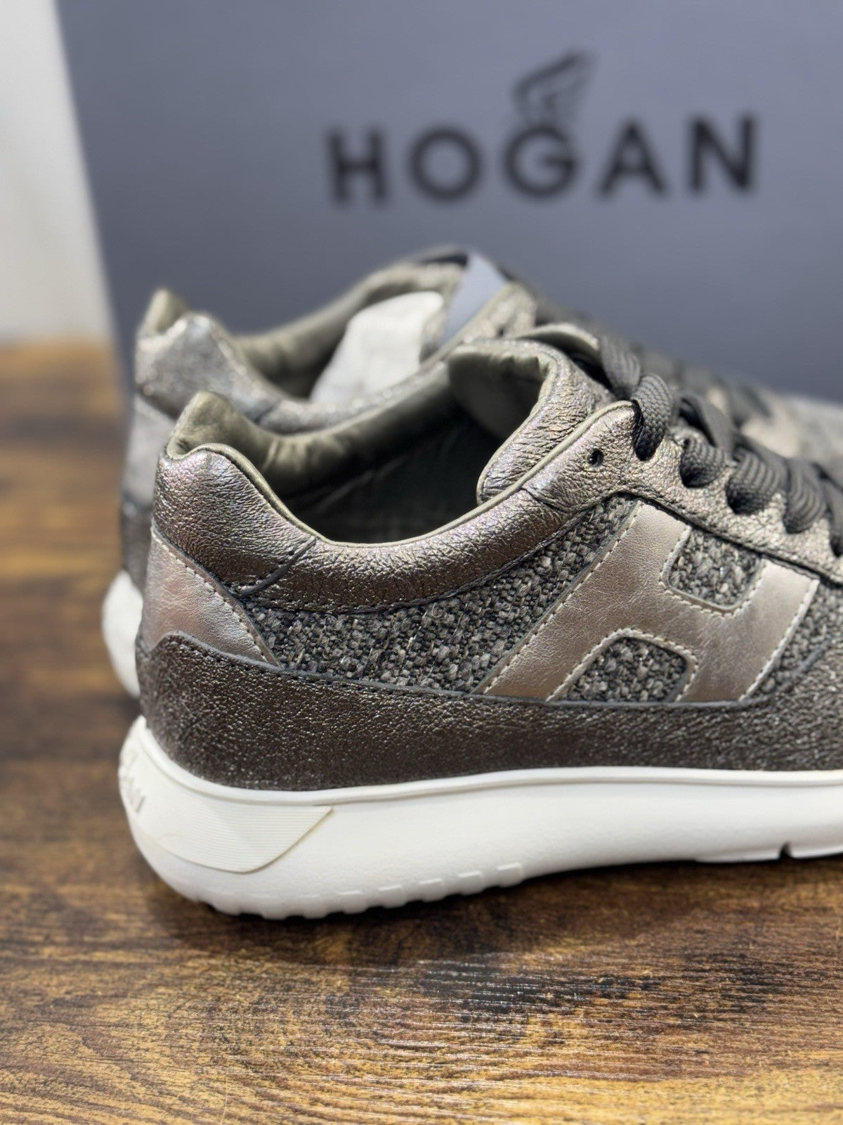 Hogan Interactive 3 Sneaker Pelle Grigia   Casual Hogan Donna 38