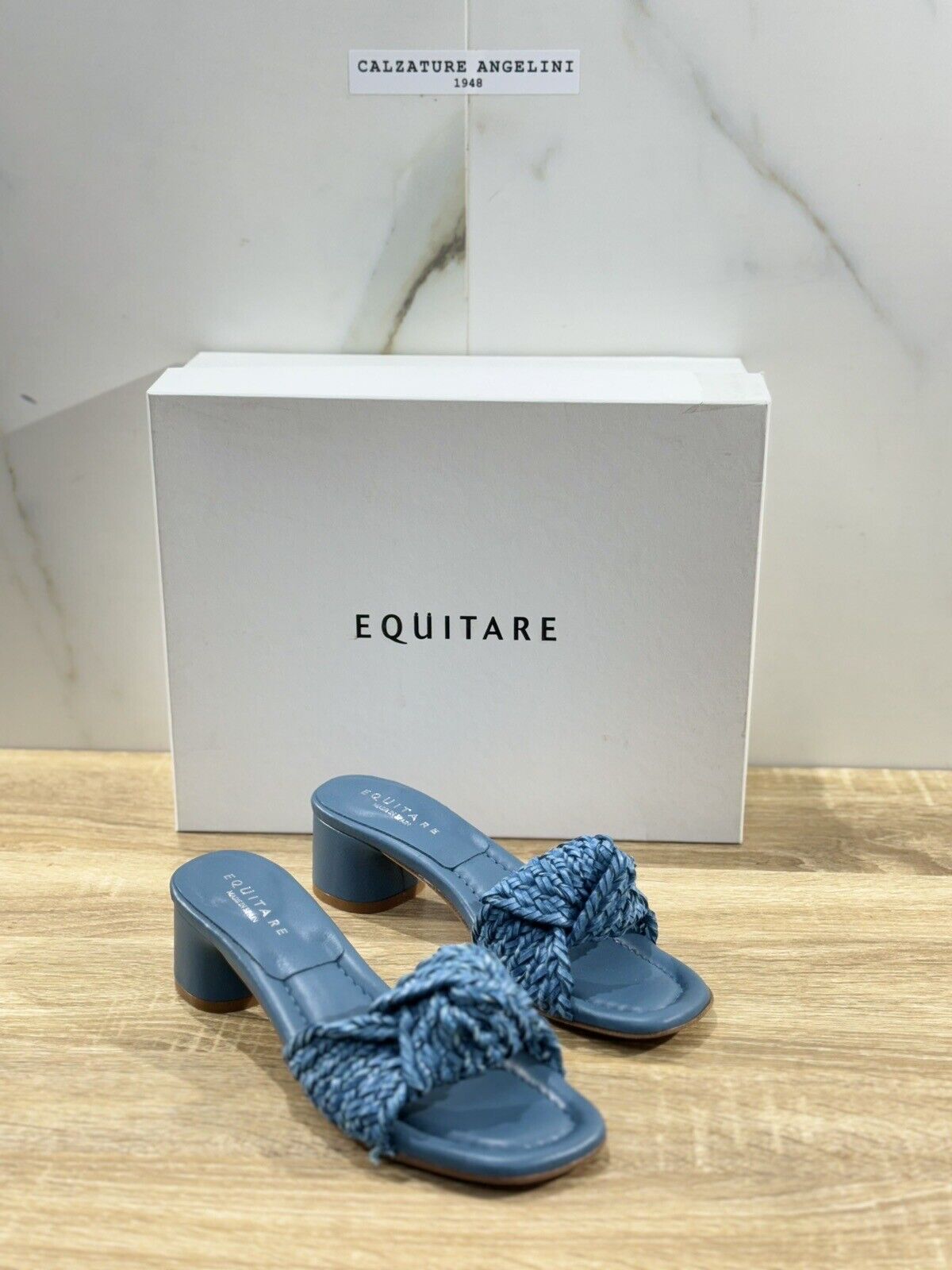 Equitare Sandalo Donna Opi Pelle Jeans    Super Soft Con Tacco 40