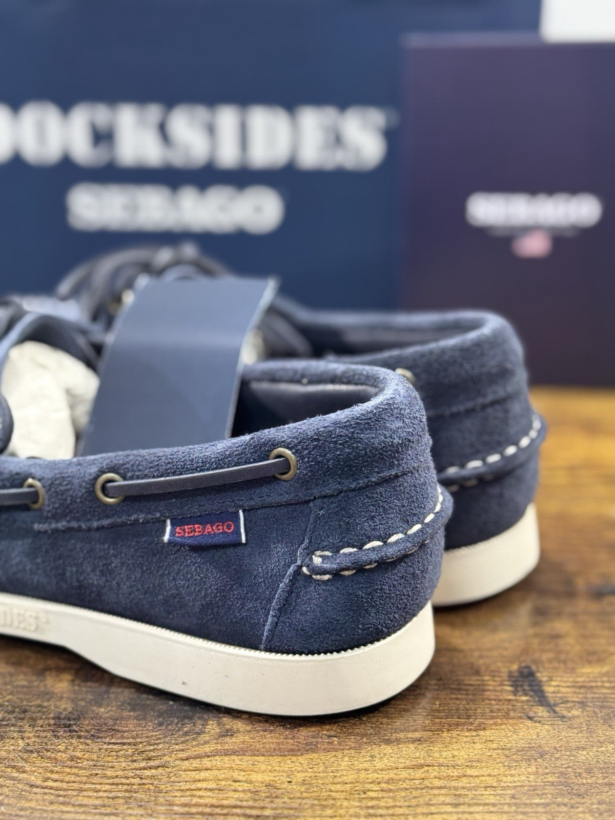 Sebago Portland Flash Out Barca   Icon Sebago Suede Blue Navy  Icon Uomo 44