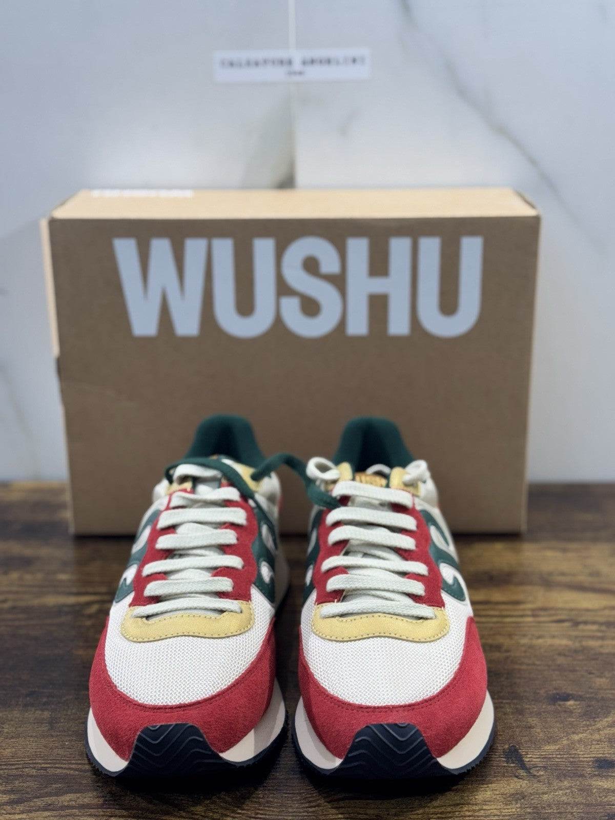 Wushu Ruyi Sneaker Uomo Casual Verde Rosso  43