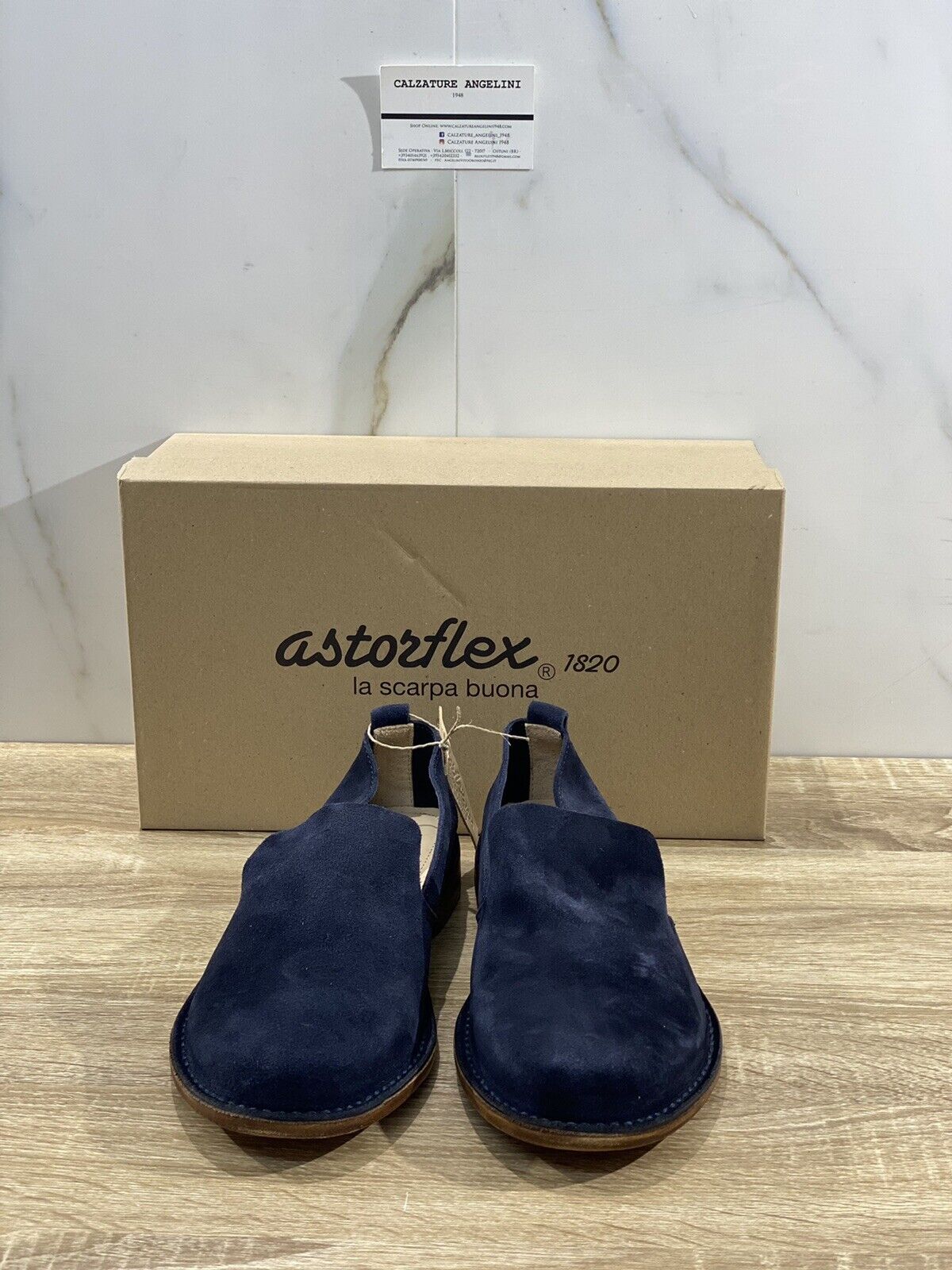 Astorflex Mocassino uomo puntoflex in suede blu luxury made in italy 41