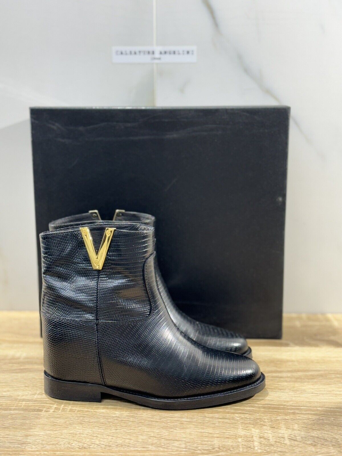 Via Roma 15 Stivaletto Donna 2576 Pelle Nero 36