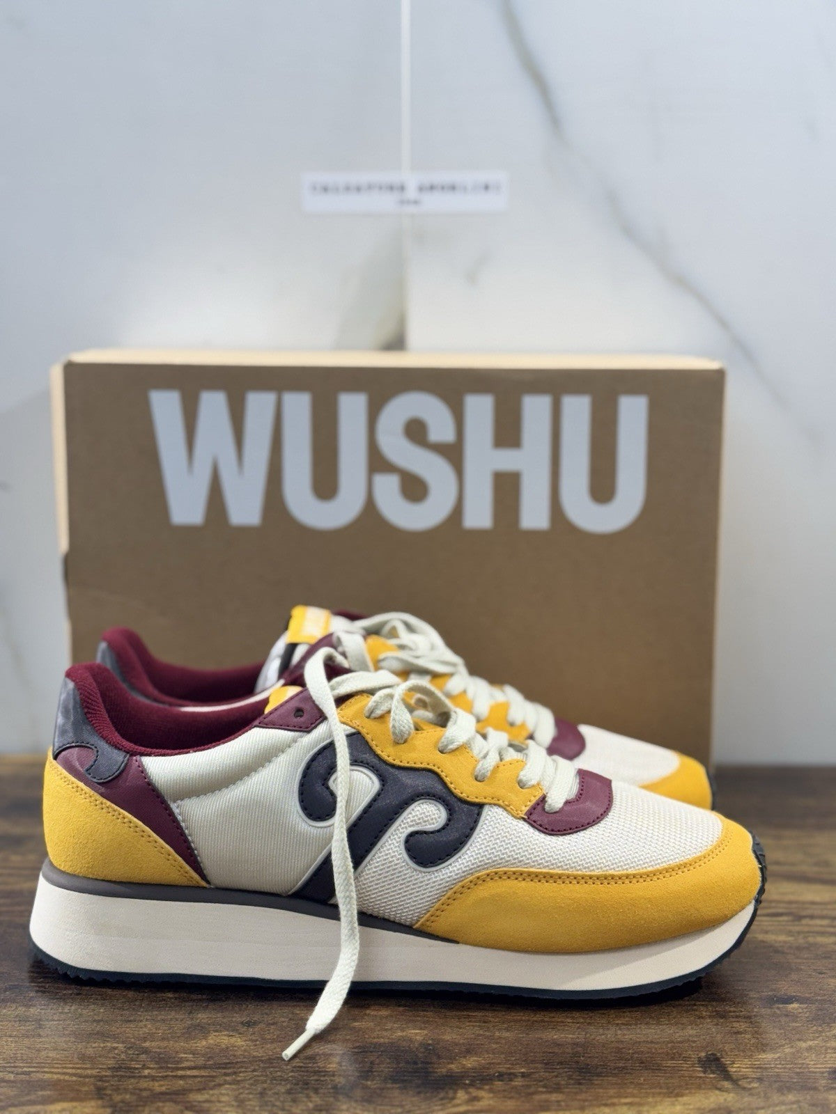 Wushu Ruyi Sneaker Uomo Casual Giallo Bordo’  45