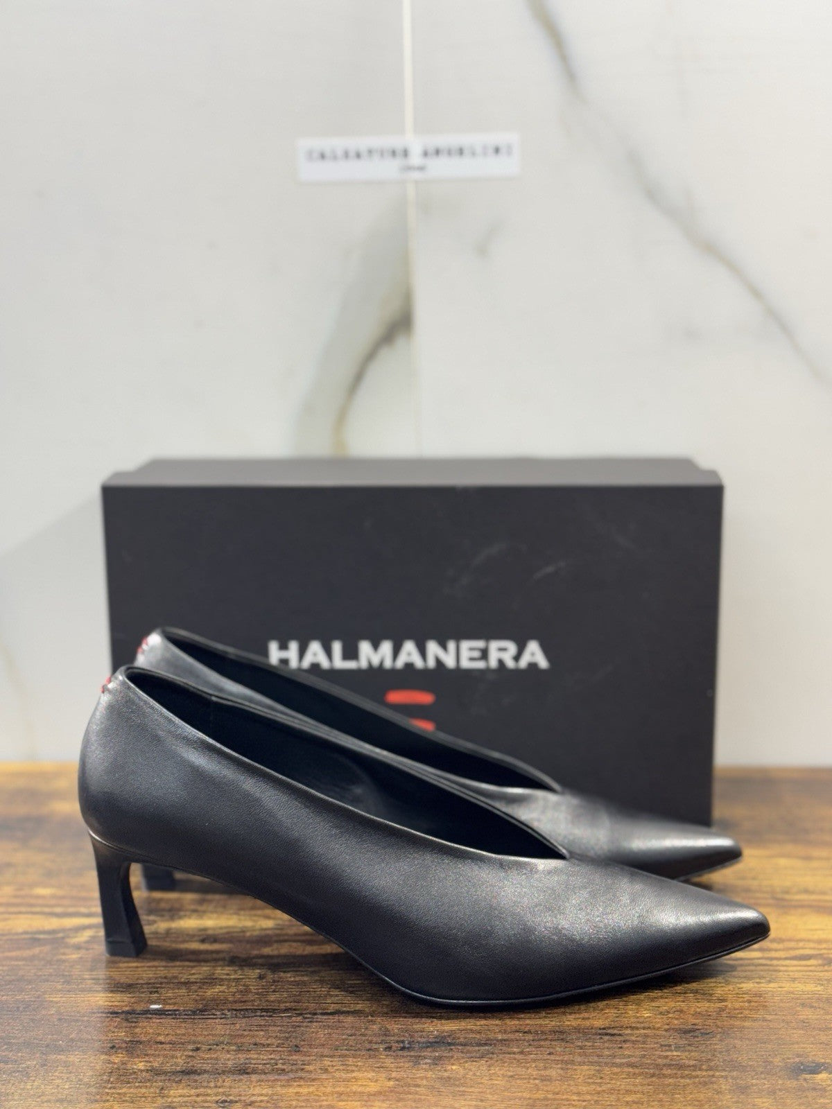 HALMANERA Décolleté  Pelle Nero  Luxury Made In Italy Donna 41