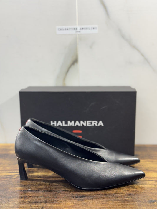 HALMANERA Décolleté  Pelle Nero  Luxury Made In Italy Donna 41