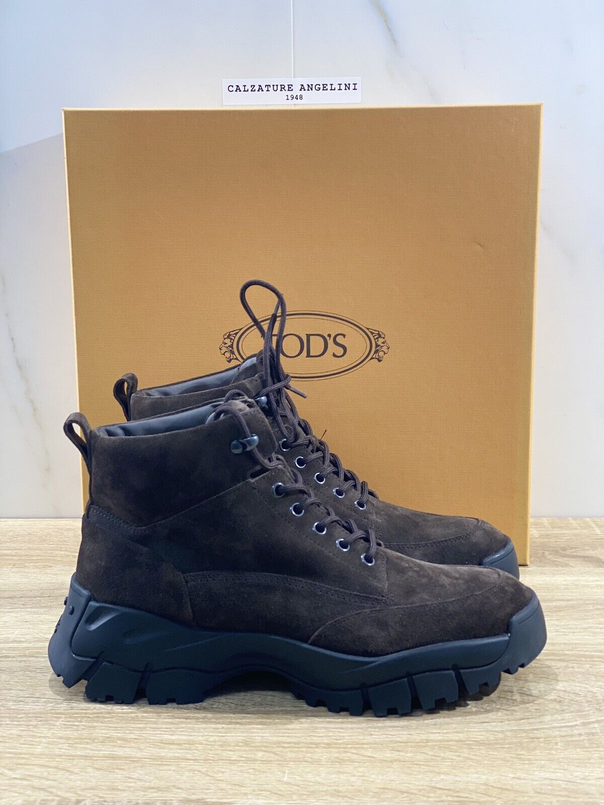 Tod’s Stivaletto uomo mid mountain boot testa moro luxury tod’s men shoes 40