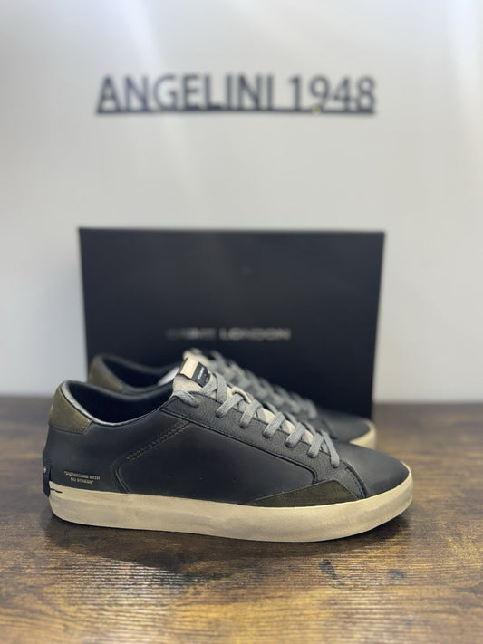 Crime London Sneaker Distressed   Pelle Grey Green  Causal Uomo 45