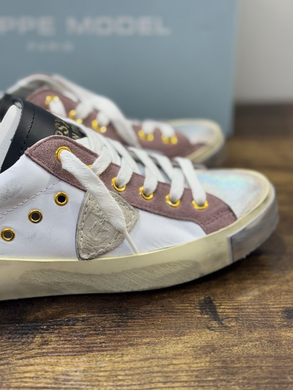Philippe Model Paris Liw Top  Sneaker Pelle Bianca   Donna 36