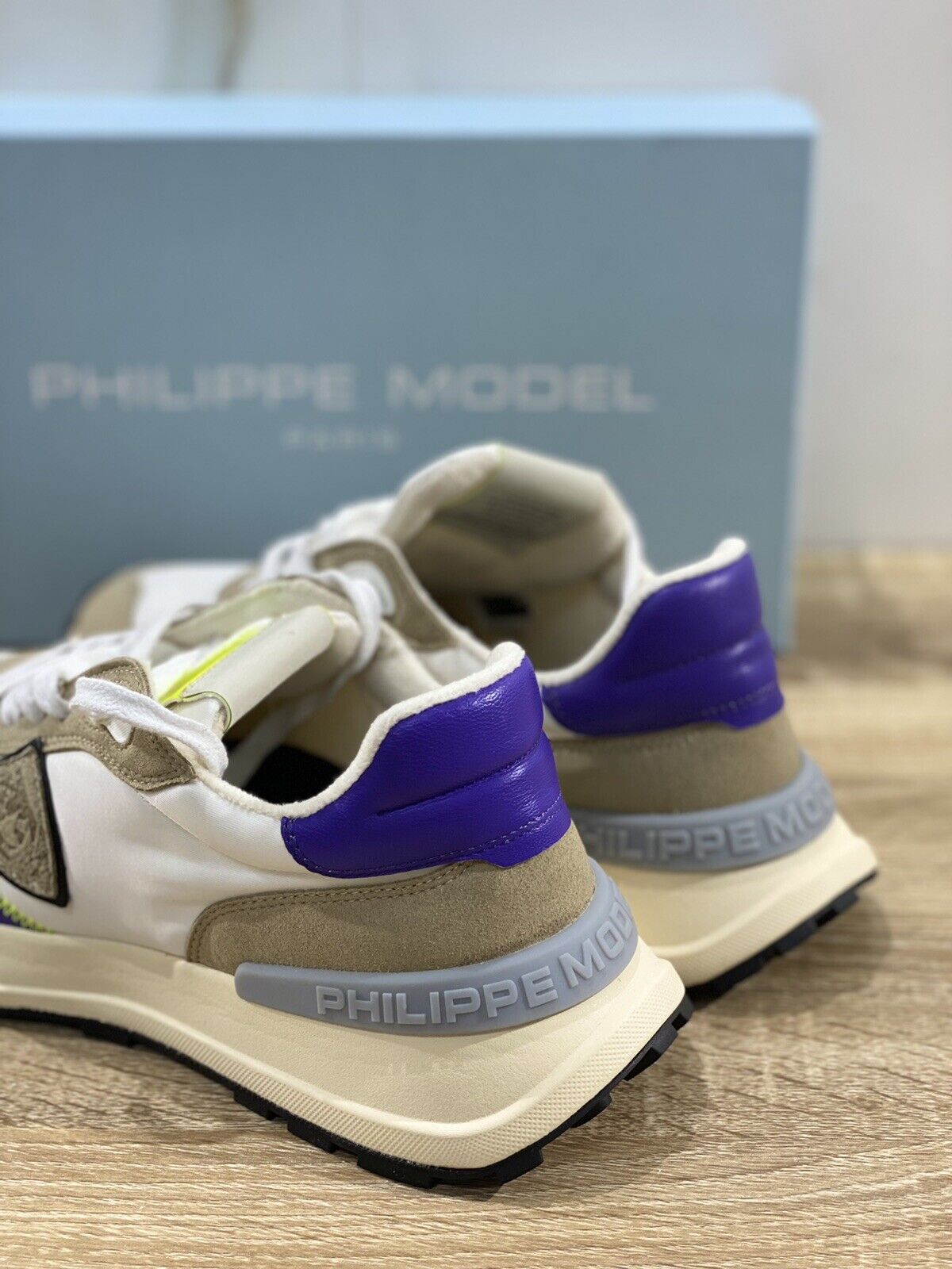 Philippe model paris donna  Antibes Bianca   Violet luxury sneaker Donna 37