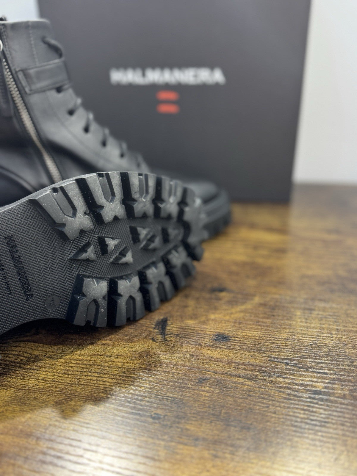 Halmanera Anfibio Rama Pelle Nero Casual Boot Donna 39