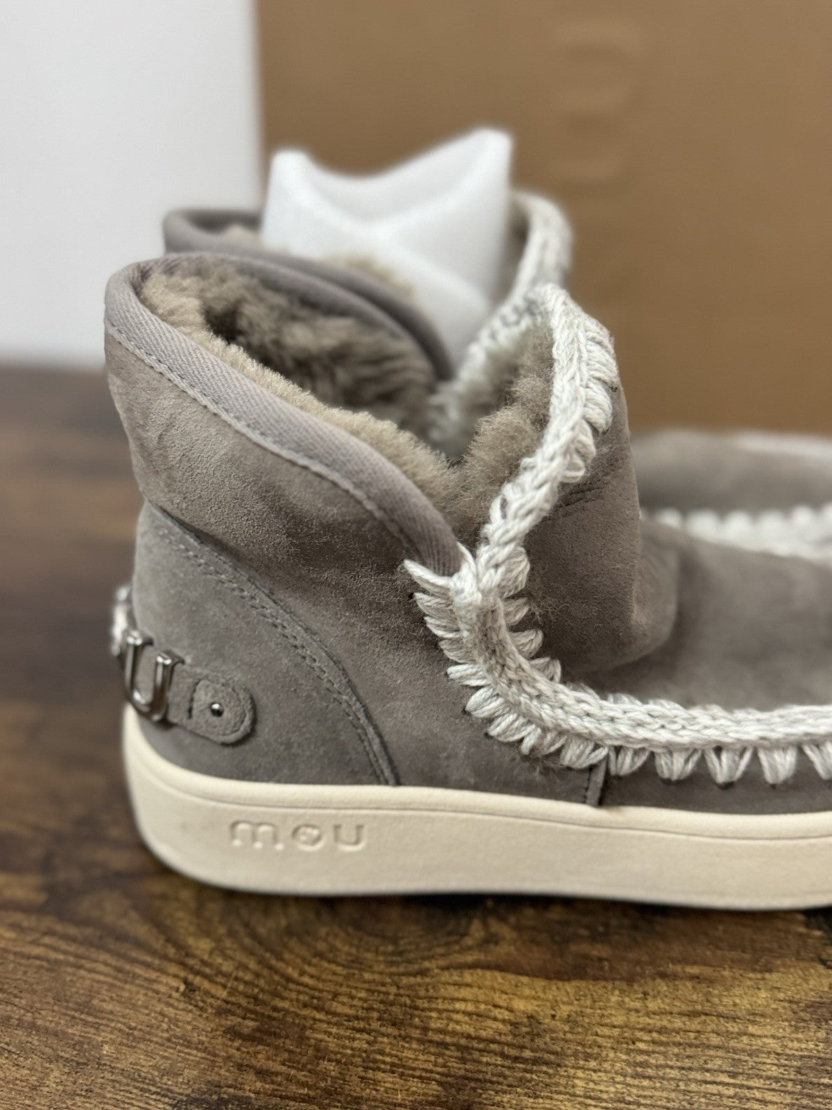 Mou New Eskimo Sneaker Suede Grey Casual Mou Boot Donna 39